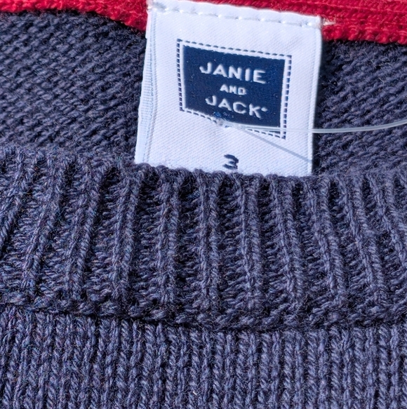 Janie And Jack Boys Bulldog Sweater Size 3 - Picture 3 of 4